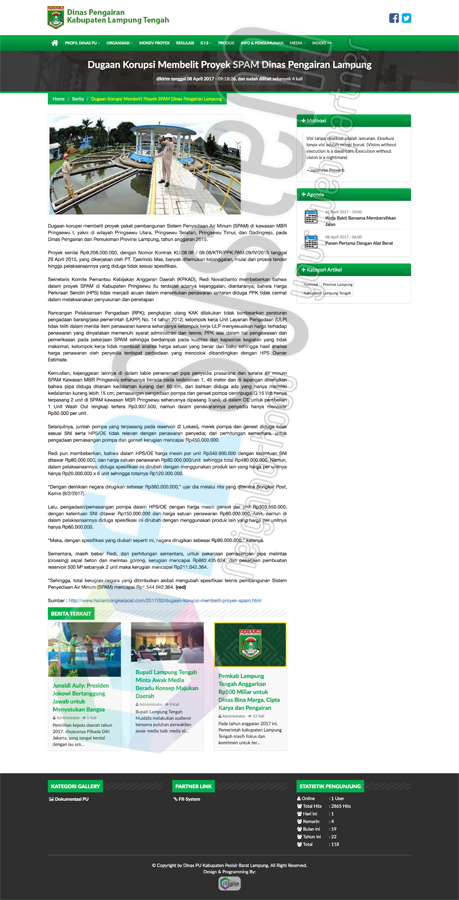Web Informasi CV. FR-SYSTEM WEB LAMPUNG