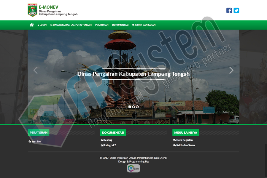 E-Monev - CV. FR-SYSTEM WEB LAMPUNG
