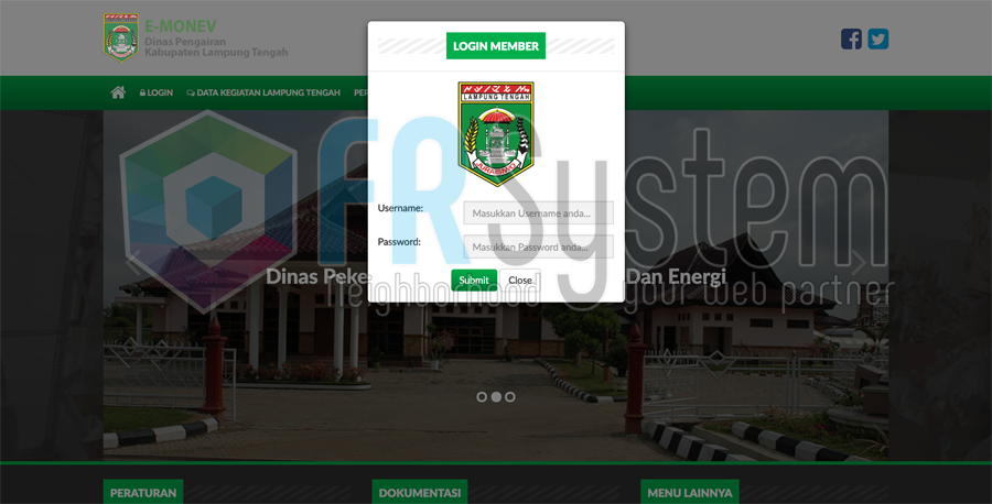 E-Monev - CV. FR-SYSTEM WEB LAMPUNG