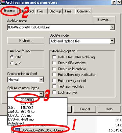 split-file-winrar